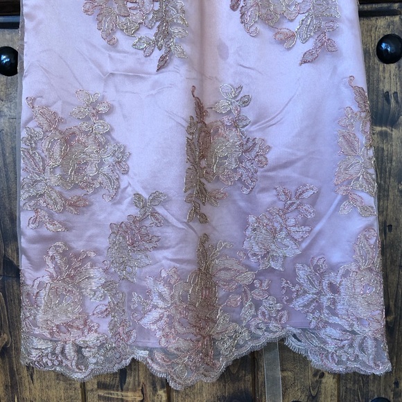 BOSTON PROPER🌷Golden Rose Lace Corset Tie Dress - Picture 7 of 11